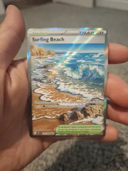 Pokemon TCG Surfing Beach 114/086 Ultra Rare Holo Chaos Rising NM - Image 1