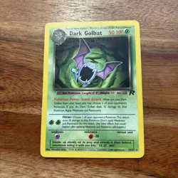Dark Golbat 24/82 Rare Team Rocket Pokemon Unlimited Heavily Played - Image 1