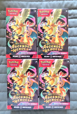 Pokemon TCG Ascended Heroes Booster Bundle Box Lot of 4 Factory Sealed NEW - Image 1