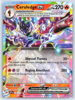 Ceruledge ex 036/191 Double Rare Surging Sparks NM/M Pokemon - Image 1