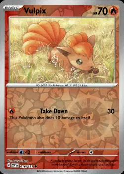 VULPIX 016/191 COMMON SURGING SPARKS POKEMON REVERSE HOLO NM - Image 1