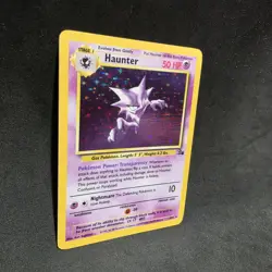 Haunter 6/62 Pokemon TCG Fossil - Ink Stain Error Misprint - LP - Image 3