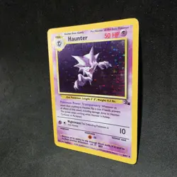 Haunter 6/62 Pokemon TCG Fossil - Ink Stain Error Misprint - LP - Image 4