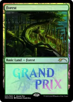 Forest -Foil Medium Play MTG Promos: Grand Prix - Image 1