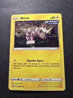 Pokemon TCG | Blitzle SWSH173 Promo Cosmos Holofoil Double Swirl🌀 NM - Image 1