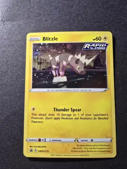 Pokemon TCG | Blitzle SWSH173 Promo Cosmos Holofoil Double Swirl🌀 NM - Image 3