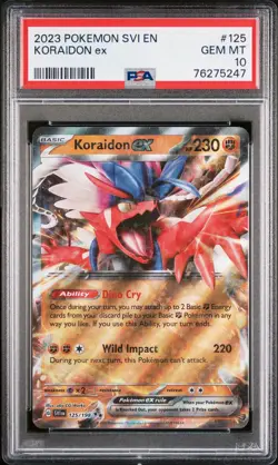 PSA 10 2023 Pokemon Svi En-Scarlet & Violet Koraidon Ex #125 - Image 1