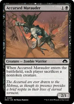 Accursed Marauder MTG Modern Horizons 3 Regular NON-FOIL - Image 1