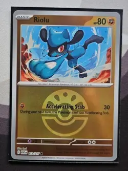 Riolu Ascended Heroes 112/217 Friend Ball Reverse Holo Near Mint Pokemon TCG - Image 1