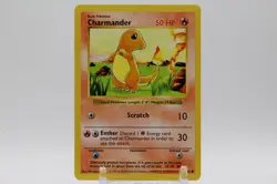 Pokemon Charmander 46/102 WotC Base Set Shadowless Unlimited LP - Image 1