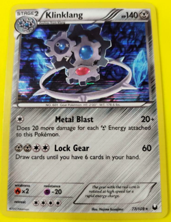 POKEMON KLINKLANG 77/108 DARK EXPLORERS RARE HOLO NEAR MINT - Image 1