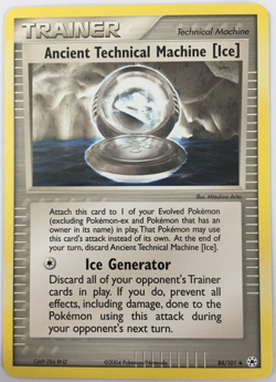 POKEMON ANCIENT TECHNICAL MACHINE (ICE) 84/101 EX HIDDEN LEGENDS UNCOMMON NM - Image 1