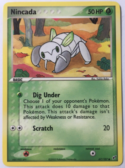 POKEMON NINCADA 67/107 EX DEOXYS COMMON NEAR MINT - Image 1