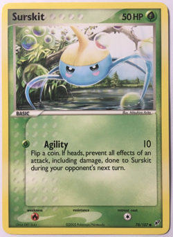 POKEMON SURSKIT 78/107 EX DEOXYS COMMON NEAR MINT - Image 1