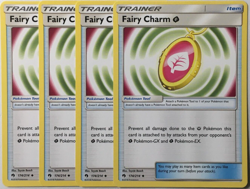 POKEMON 4X FAIRY CHARM (GRASS) 174/214 LOST THUNDER UNCOMMON NEAR MINT-PLAYSET - Image 1