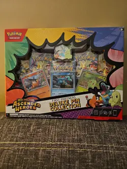POKEMON TCG ASCENDED HEROES BOX SEALED FIRST PARTNER DELUXE PIN COLLECTION NEW C - Image 1