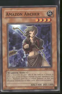 Amazon Archer LON-032 1st Edition - Yu-Gi-Oh! TCG Common - Image 1