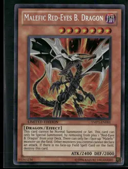 Malefic Red-Eyes B. Dragon YMP1-EN001 Limited - Yu-Gi-Oh! TCG Secret Rare - Image 1