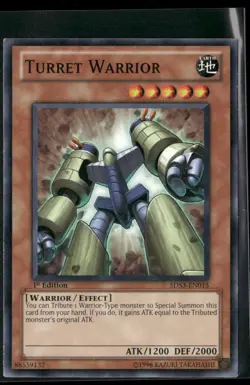Turret Warrior 5DS3-EN015 1st Edition - Yu-Gi-Oh! TCG Common - Image 1