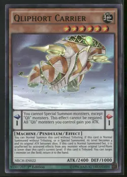 Qliphort Carrier NECH-EN022 1st Edition - Yu-Gi-Oh! TCG Super Rare - Image 1