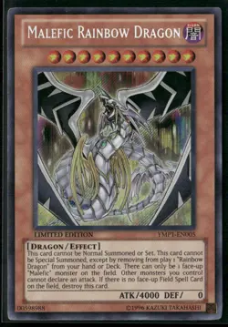 Malefic Rainbow Dragon YMP1-EN005 Limited - Yu-Gi-Oh! TCG Secret Rare - Image 1