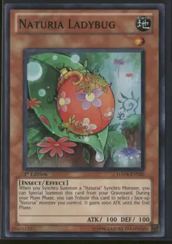 Naturia Ladybug HA04-EN020 1st Edition - Yu-Gi-Oh! TCG Super Rare - Image 1