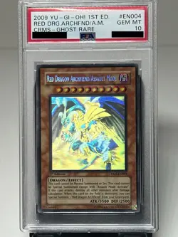 Yu-Gi-Oh! Red Dragon Archfiend/Assault Mode Ghost 1st PSA 10 POP 8 No Sale Hist - Image 1