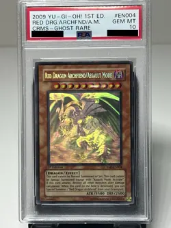 Yu-Gi-Oh! Red Dragon Archfiend/Assault Mode Ghost 1st PSA 10 POP 8 No Sale Hist - Image 2