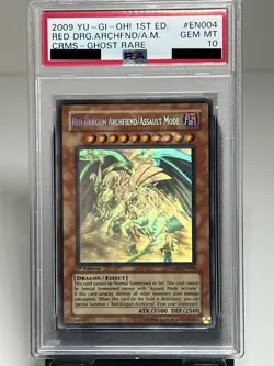 Yu-Gi-Oh! Red Dragon Archfiend/Assault Mode Ghost 1st PSA 10 POP 8 No Sale Hist - Image 3