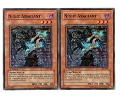 Yugioh- 2X Night Assailant - Common - 1st Edition - AST-080 - Light Play - Image 1
