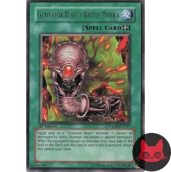 Yugioh Gladiator Beast's Battle Manica GLAS-EN057 Rare 1st Edition LP - Image 1