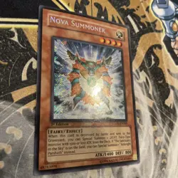 Yugioh 1x Nova Summoner STON-EN065 Secret Rare 1st Edition NM - Image 4