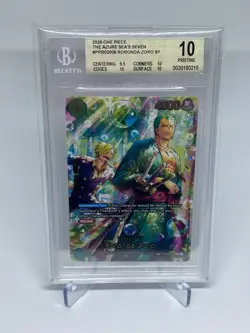 Roronoa Zoro Bubble SP PRB02-006 English BGS PRISTINE 10 One Piece TCG - Image 1