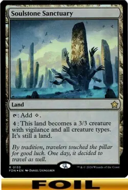 1x - Soulstone Sanctuary - FOIL #133 - Foundations - NM MTG - Image 1