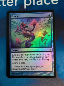 1x MTG Ponder FOIL Lorwyn Magic: The Gathering light play - Image 1