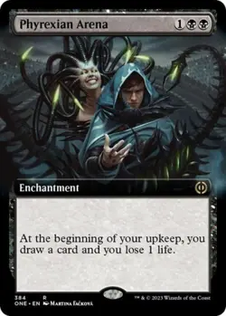 Phyrexian Arena (Extended Art) -Foil Near Mint MTG Phyrexia: All Will Be One - Image 1