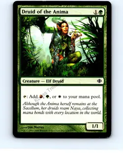 Druid of the Anima #128 Common Shards of Alara MTG LP Exc/Exc+ - Image 1