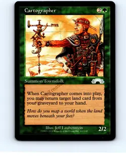 Cartographer [x2] #107 Green Uncommon Exodus MTG NP NM/NM+ - Image 1
