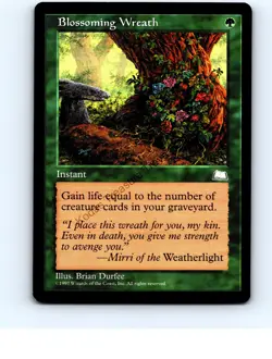 Blossoming Wreath Green Common Weatherlight MTG NP NM/NM+ - Image 1