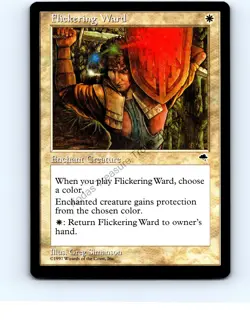 Flickering Ward #19 White Uncommon Tempest MTG NP NM/NM+ - Image 1