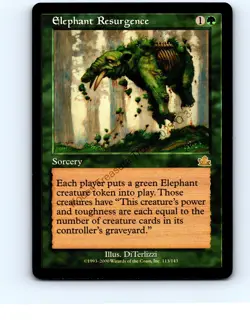 Elephant Resurgence #113 Green Rare Prophecy MTG NP NM/NM+ - Image 1