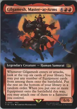 Gilgamesh, Master-at-Arms - Extended Art R MTG Final Fantasy M/NM, Magic - Image 1