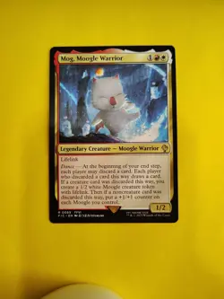 MTG Magic The Gathering Mog, Moogle Warrior FIC Rare Final Fantasy Boros - Image 1