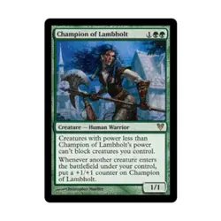 WOTC MtG Avacyn Restored Champion of Lambholt (R) EX - Image 1