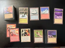 MTG Ice Age Lot Of 115 NM/LP Jeweled Amulet, Snow Covered Lands And More - Image 2