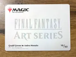 Magic MTG Final Fantasy Gysahl Greens 10/53 Art Series Full Art *DAMAGED* - Image 2