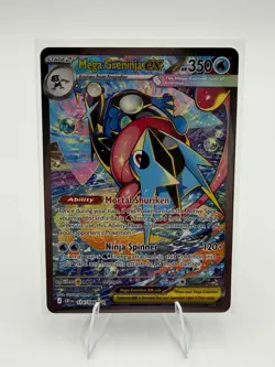 Pokemon TCG Mega Greninja ex SIR 116/086 Me04: Chaos Rising Holo NM - Image 1