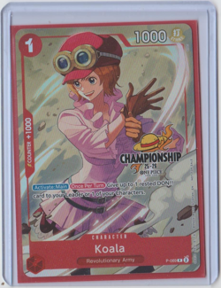 One Piece Card Game - Koala - Championship 25-26 Finalist Textured - P-069 - NM - Image 1