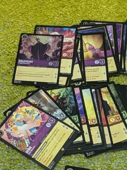 Disney Lorcana *Huge* Trading Card Game Lot Over 400 Cards Plus Tokens Dice Etc! - Image 2