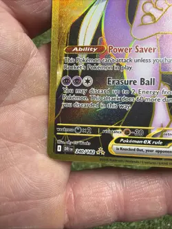 Pokemon Destined Rivals Mewtwo EX Team Rockets Hyper Rare Card 240/182 - Image 3